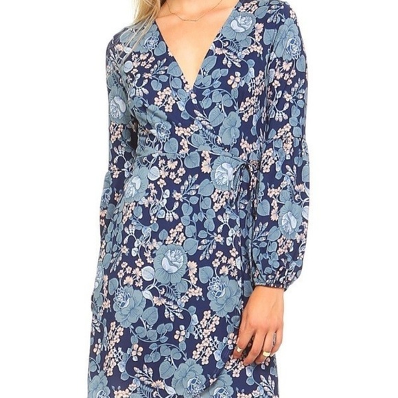 2 Hearts Navy Blue Floral Dress - Picture 2 of 6